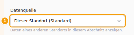 Datenquelle in einem Abschnitt Galerie (1)