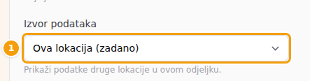 Izvor podataka u odjeljku Galerija (1)