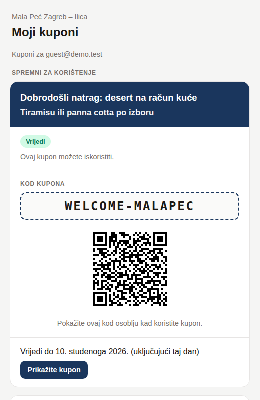 Novčanik bez aplikacije i bez računa